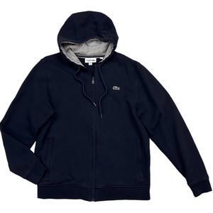 Lacoste Full Zip Hoodie Navy